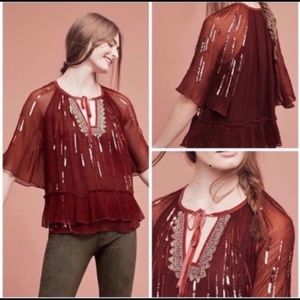 Anthropologie Floreat Blouse